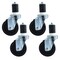 Bk Resources 4-inch Polyolefin Stem Casters, Top Lock Brake, 300lb Capacity, 4PK 4SBR-RA-LDP-PS4 - alternate 7